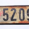 CAR NUMBER LICENSE PLATE