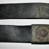 CINTURA E FIBBIA DA TRUPPA WEHRMACHT