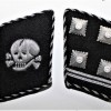 COPPIA DI MOSTRINE UFFICIALE W.SS TOTENKOPF