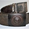 CINTURA E FIBBIA DA TRUPPA WEHRMACHT