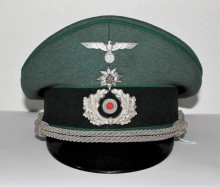 SCHIRMMUTZE UFFICIALE ALPINI WH GEBIRGSJAGER 