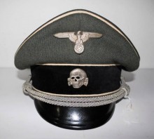 SCHIRMMUTZE UFFICIALE W.SS FANTERIA