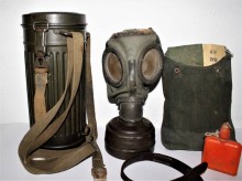 MASCHERA ANTIGAS VERDE CON TELO ANTIPIRITE