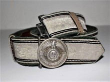 CINTURONE E FIBBIA UFFICIALE W.SS DA PARATA 