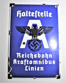 CARTELLO STRADALE FERMATA BUS