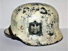 ELMETTO M35 BIFREGIO WEHRMACHT MIMETICO INVERNALE