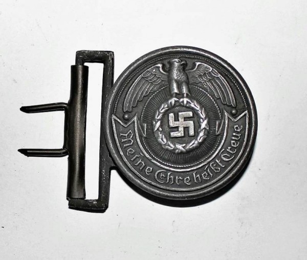 FIBBIA DA UFFICIALE W.SS