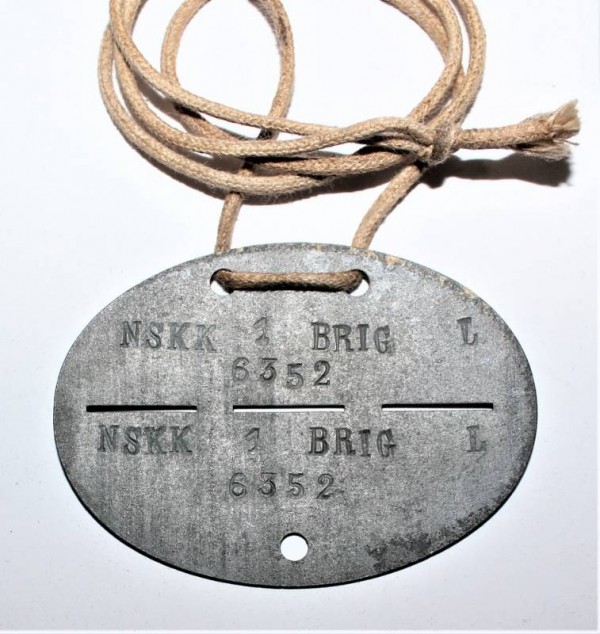 PIASTRINO DI RICONOSCIMENTO NSKK