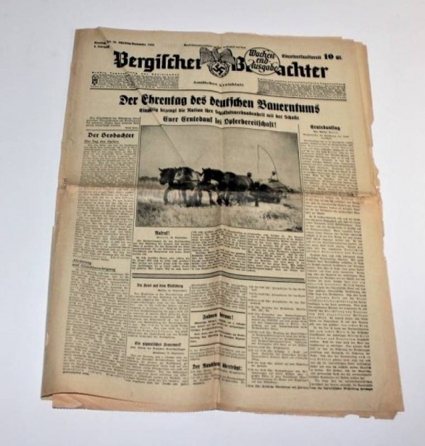 GIORNALE PROPAGANDISTICO N.S.D.A.P. Settembre 1933