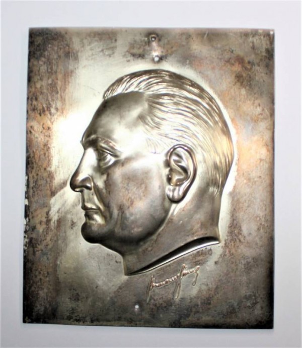 QUADRETTO IN LAMIERA STAMPATA HERMANN GORING