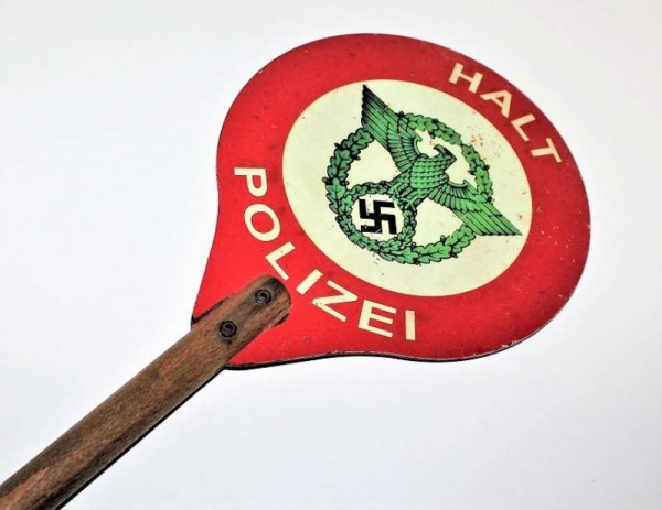 POLICE TRAFFIC CONTROL PADDLE-FELDGENDARMERIA