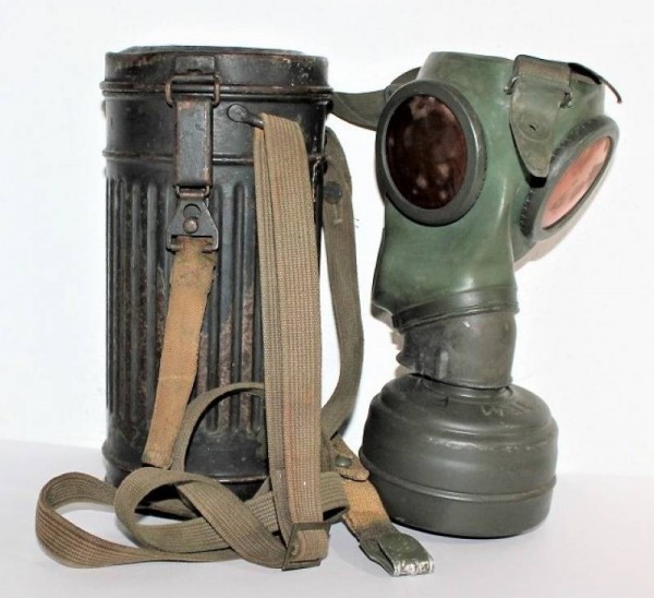 MASCHERA ANTIGAS VERDE CAMO BLU