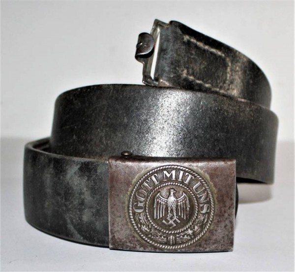 CINTURONE E FIBBIA DA TRUPPA WEHRMACHT