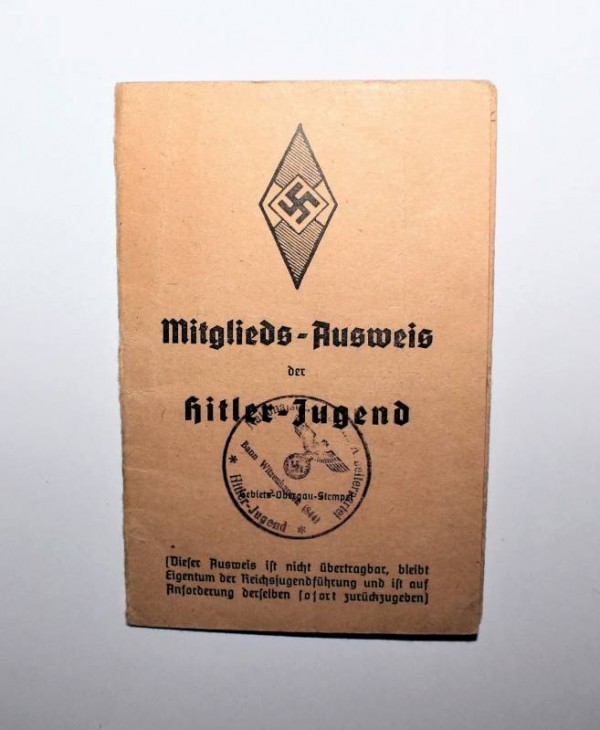 LIBRETTO-PASS MEMBRI HITLER JUGEND