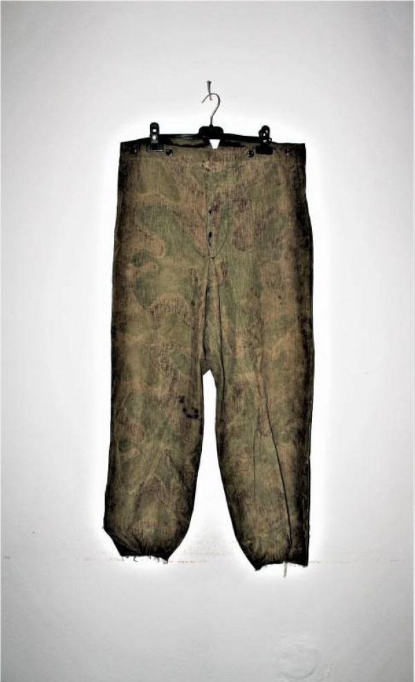 COMBAT FIELD TROUSERS IN ITALIAN CAMOUFLAGE FABRIC