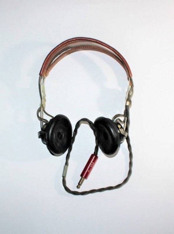 US WWII AIR FORCE RADIO HEADSET ANB-H-1 FOR PILOT