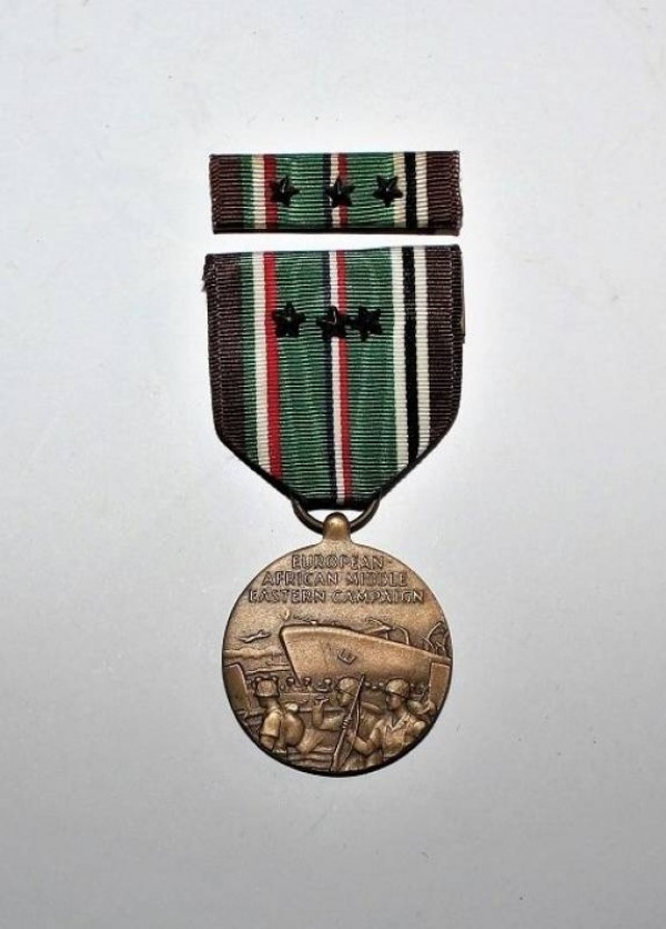 MEDAGLIA CAMPAGNA EUROPA-AFRICA MERIDIONALE TRE STELLE