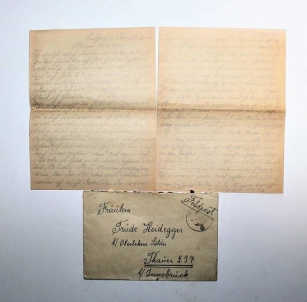 ENVELOPE AND LETTER FELDPOST 