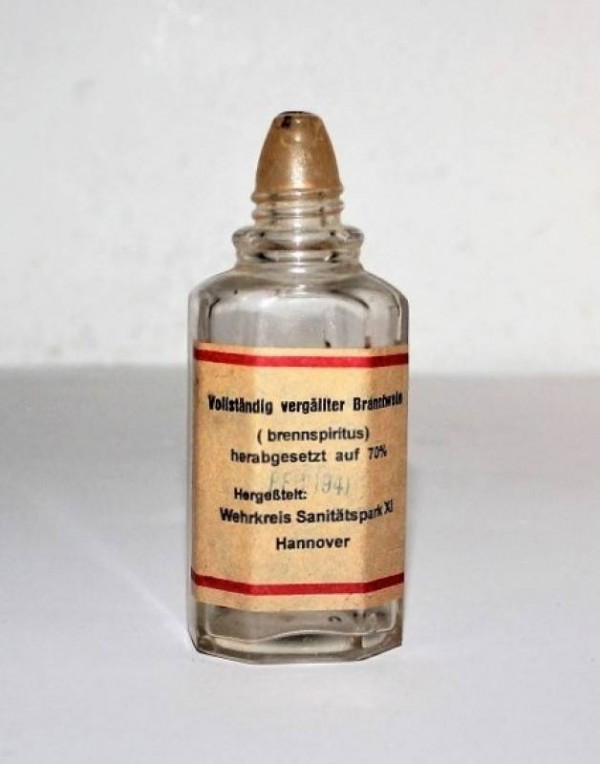 PICCOLO CONTENITORE IN VETRO ALCOL-SPIRITI